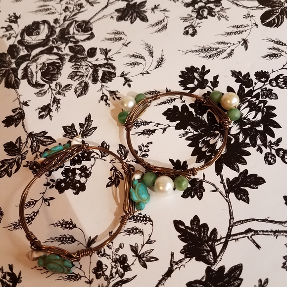 2 wire wrapped bracelet jlp3 - Picture 3 of 4